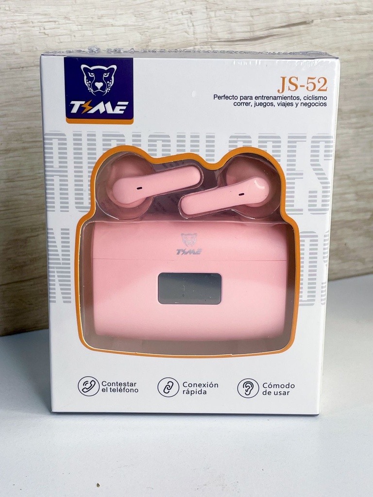 Auricular inalambrico + cargador portatil js-52