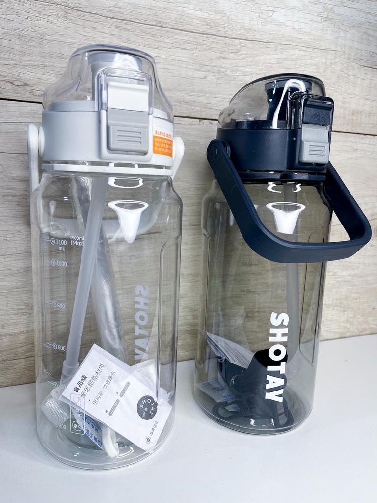 Botella shotay 1.5l c/manija y correa