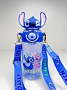 Botella stitch c/ bombilla y correa tapa 3D