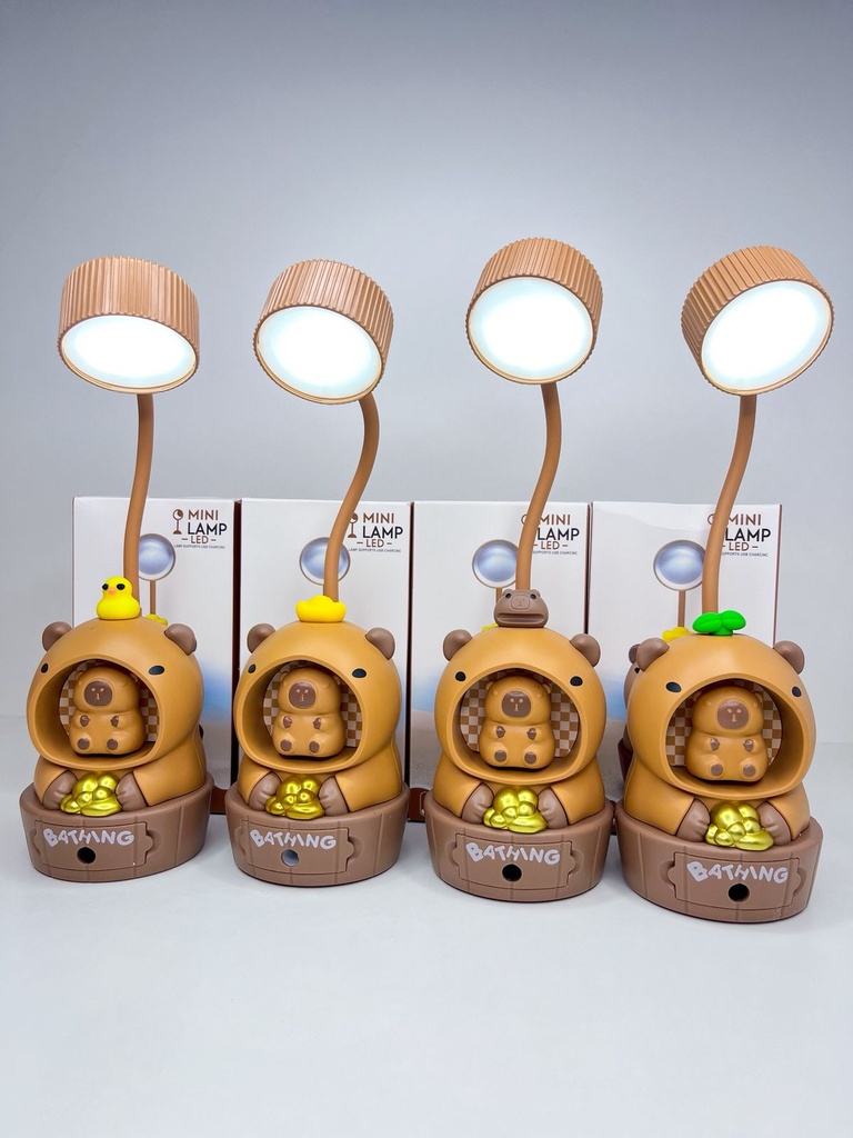 Lampara capybara c/mini capybara