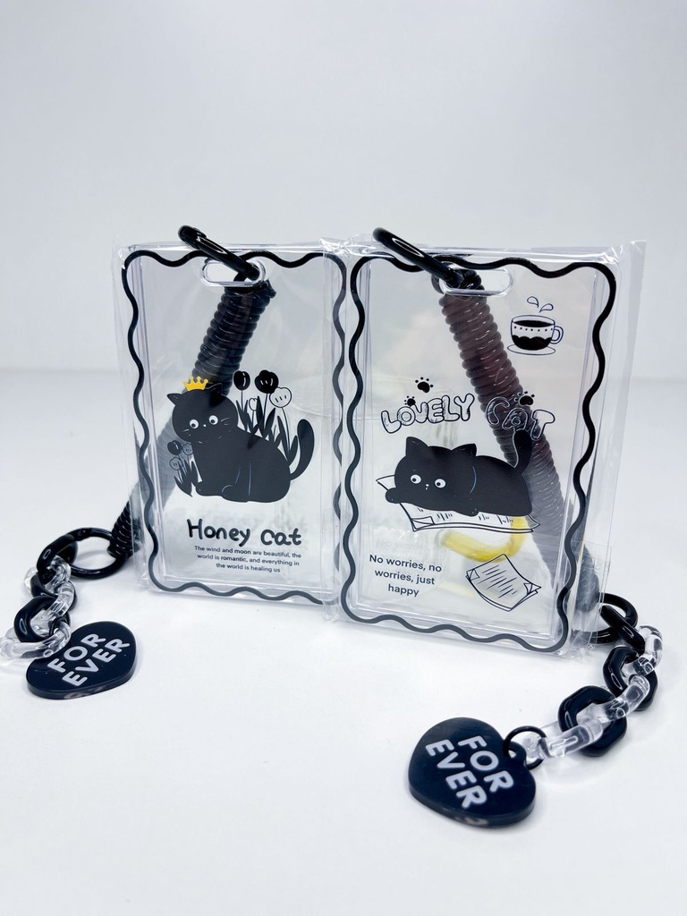 porta sube c/ correa cable gato negro