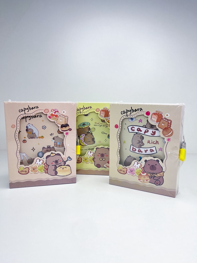 Diario intimo capybara c/candado