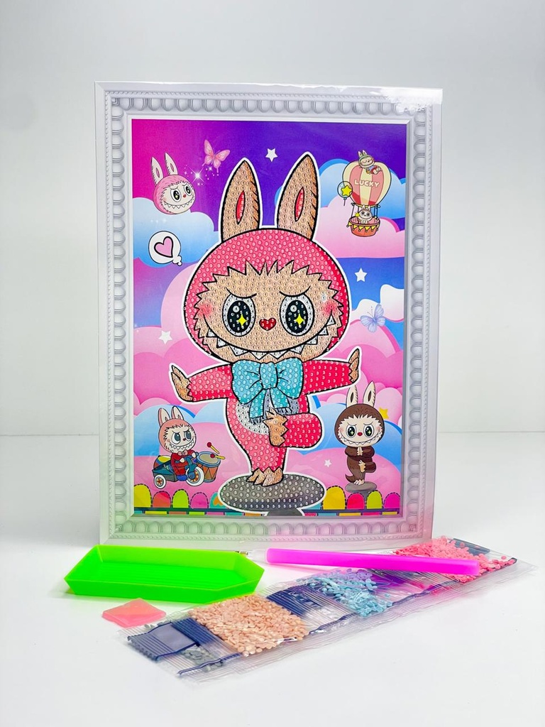 Diamond strass labubu