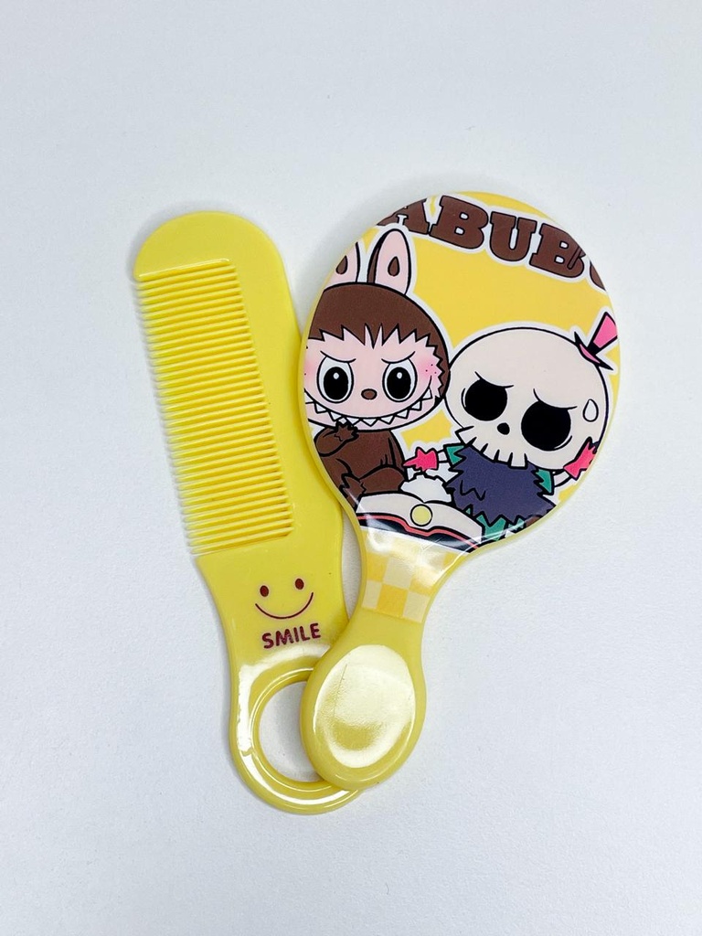 Peine + espejo labubu