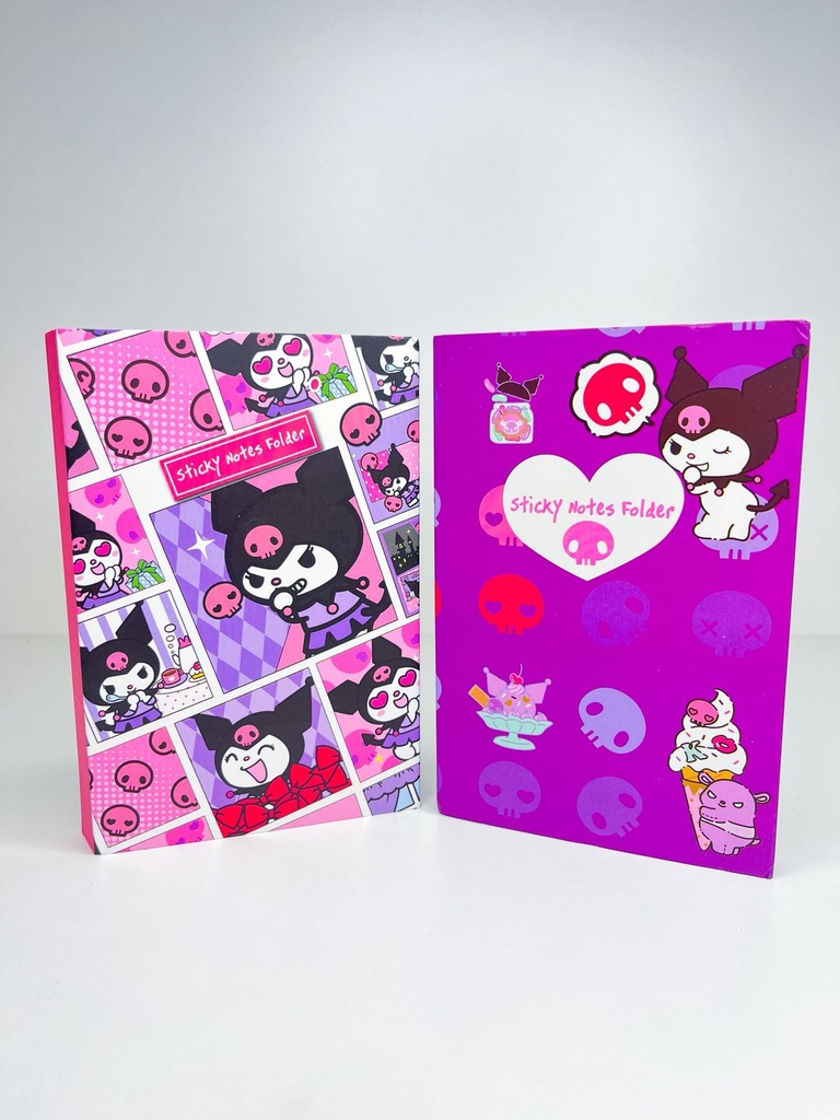 Cuaderno notas adhesivas kuromi