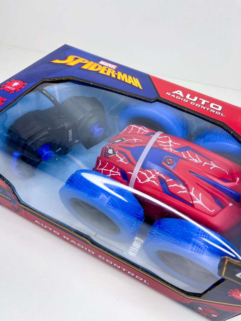 Auto a control remoto 360° spiderman