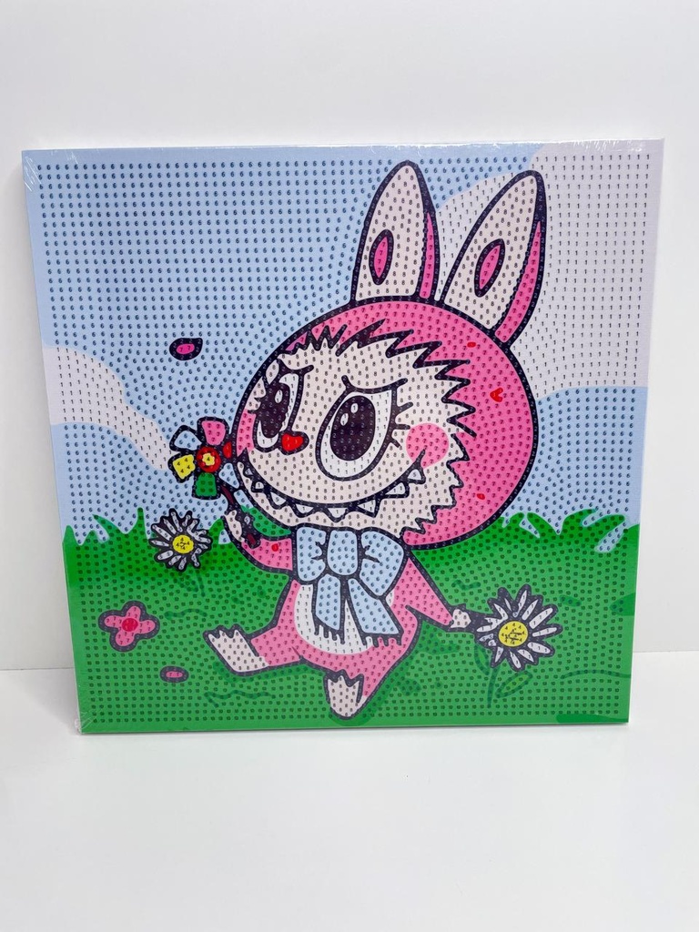 Cuadro diamond strass labubu 30x30