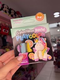 Plastilina pastel x6 playcolor