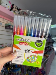 Fibras punta pincel x10 pizzini