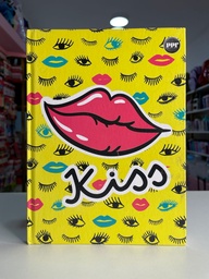 Cuaderno tapa dura kiss 16x21