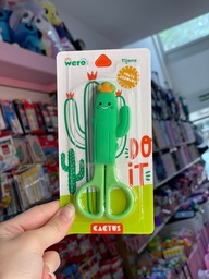 Tijera cactus con capuchon y punta redonda wero