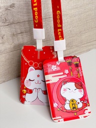 Porta sube gato de la suerte c/correa