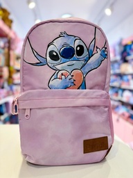 Mochila escolar stitch corazon 18"