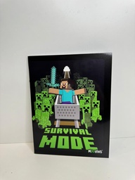 Cuaderno minecraft tapa flexible 16x21