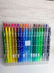 Crayones giratorios de cera x36