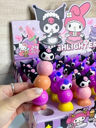 Resaltador kuromi x3 colores