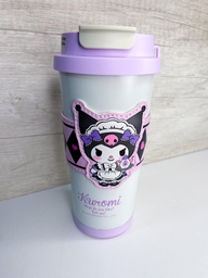 Vaso termico kuromi con bombilla y agarradera 520ml