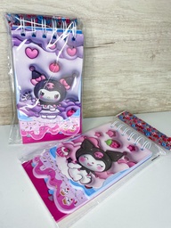 Anotador c/capas kuromi