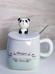 Taza de ceramica animales