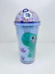 Vaso dinosauro con pelotitas 450ml
