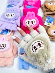 Guantes labubu sin dedos