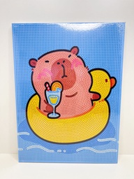 Cuadro diamond strass capybara 30x40