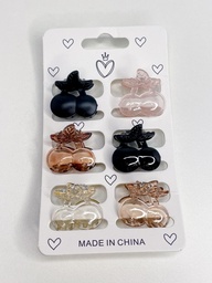 Broche de pelo cerezas x6