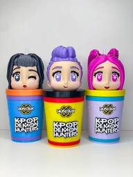 Vaso plastico guerreras k-pop 3D