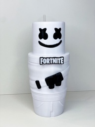 Vaso plastico fortnite Marshmello 3D